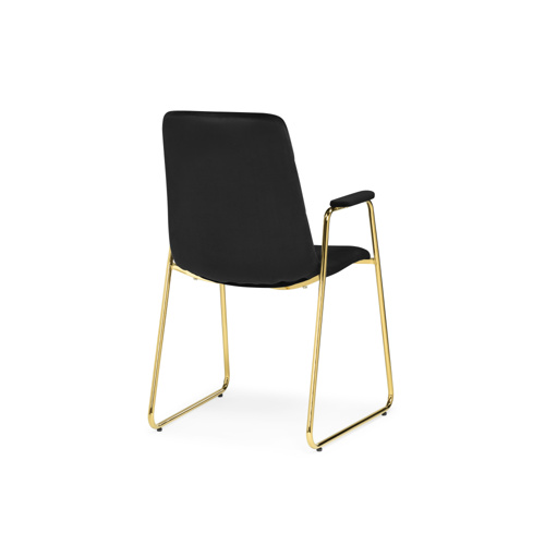 Стул на металлокаркасе Lana black, gold