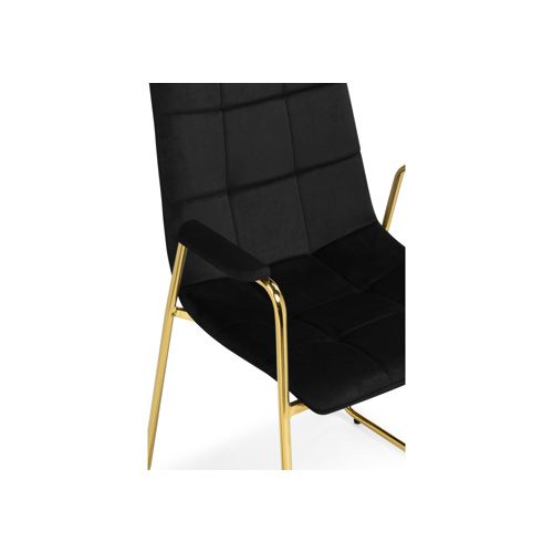 Стул на металлокаркасе Lana black, gold