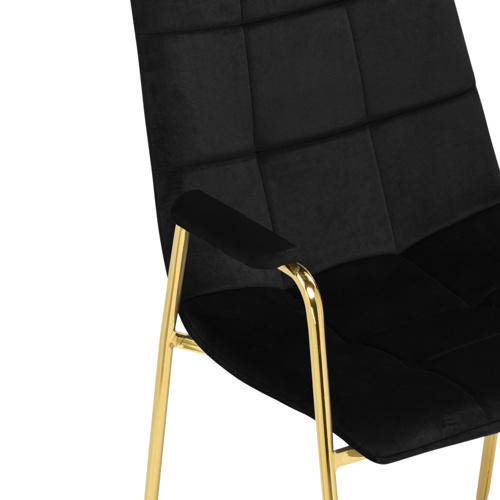 Стул на металлокаркасе Lana black, gold