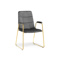 Стул на металлокаркасе Lana dark grey, gold Стул на металлокаркасе Lana dark grey, gold