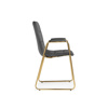 Стул на металлокаркасе Lana dark grey, gold