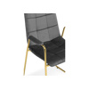 Стул на металлокаркасе Lana dark grey, gold