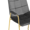 Стул на металлокаркасе Lana dark grey, gold