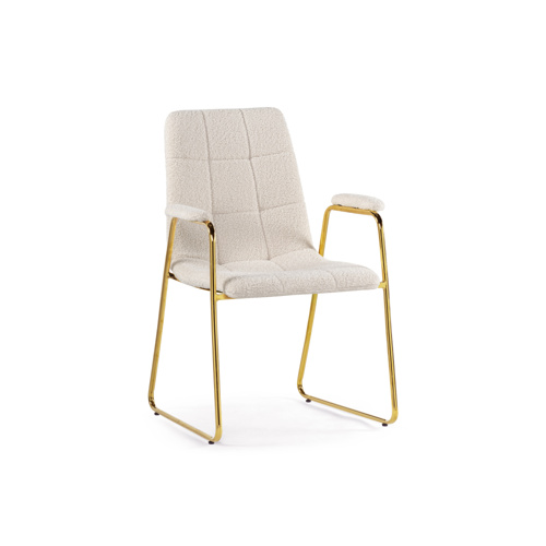 Стул на металлокаркасе Lana white, gold