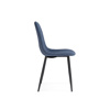 Стул на металлокаркасе Lilu dark blue, black