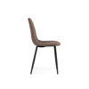 Стул на металлокаркасе Lilu dark brown, black