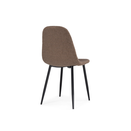 Стул на металлокаркасе Lilu dark brown, black