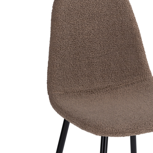 Стул на металлокаркасе Lilu dark brown, black
