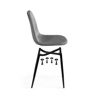 Стул на металлокаркасе Lilu dark grey, black