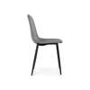 Стул на металлокаркасе Lilu dark grey, black