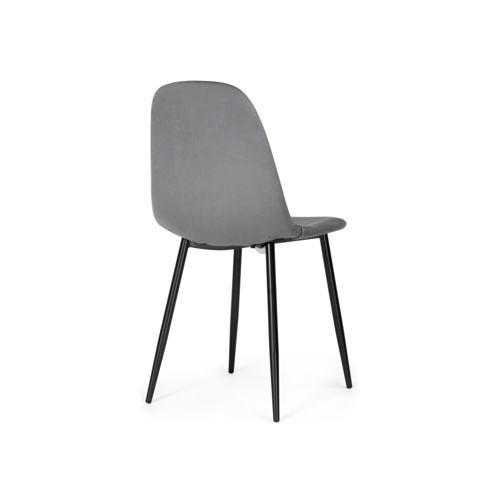 Стул на металлокаркасе Lilu dark grey, black