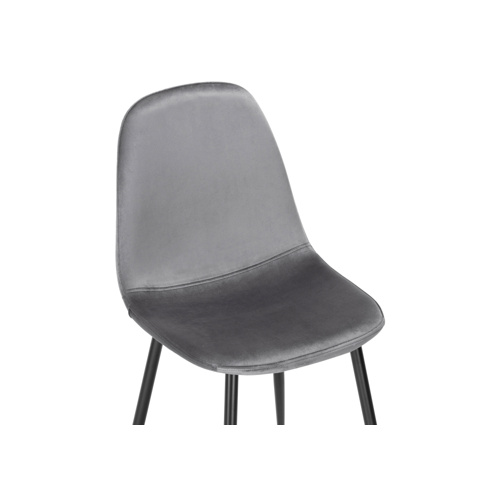 Стул на металлокаркасе Lilu dark grey, black