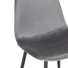 Стул на металлокаркасе Lilu dark grey, black