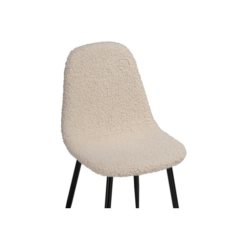 Стул на металлокаркасе Lilu white, black