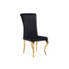 Стул на металлокаркасе Lund black, gold
