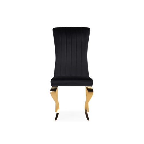 Стул на металлокаркасе Lund black, gold