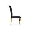 Стул на металлокаркасе Lund black, gold