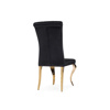 Стул на металлокаркасе Lund black, gold