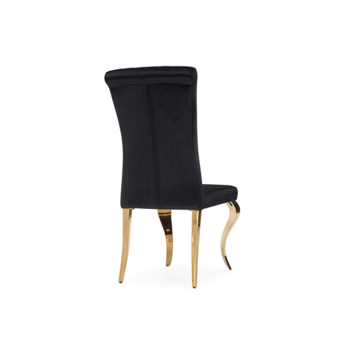 Стул на металлокаркасе Lund black, gold