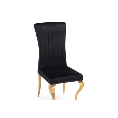 Стул на металлокаркасе Lund black, gold