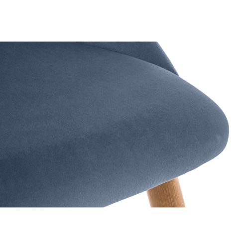 Стул на металлокаркасе Morgan blue, wood