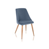 Стул на металлокаркасе Morgan blue, wood