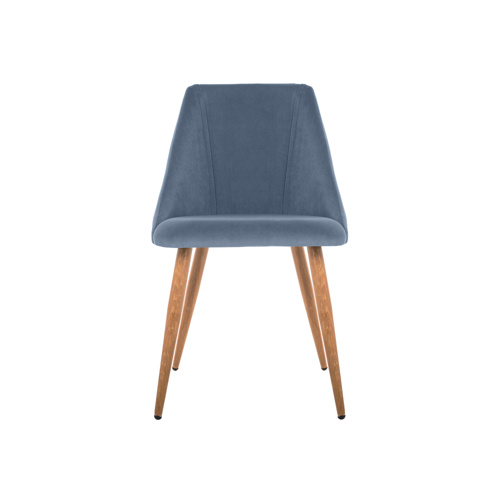 Стул на металлокаркасе Morgan blue, wood