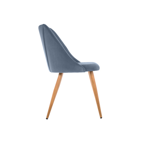 Стул на металлокаркасе Morgan blue, wood