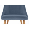 Стул на металлокаркасе Morgan blue, wood