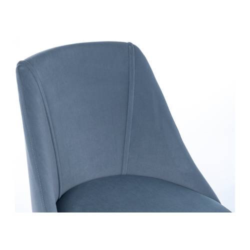 Стул на металлокаркасе Morgan blue, wood