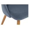 Стул на металлокаркасе Morgan blue, wood