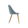 Стул на металлокаркасе Morgan  light blue, wood