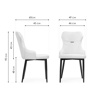 Стул на металлокаркасе Neli gray, black
