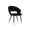 Стул на металлокаркасе Rakel black, gold