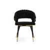 Стул на металлокаркасе Rakel black, gold