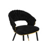 Стул на металлокаркасе Rakel black, gold