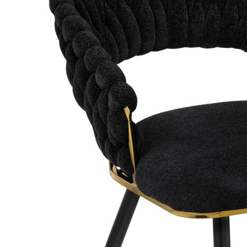 Стул на металлокаркасе Rakel black, gold