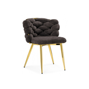 Стул на металлокаркасе Rendi gold, gray