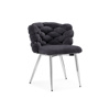 Стул на металлокаркасе Rendi gray-blue, chrome