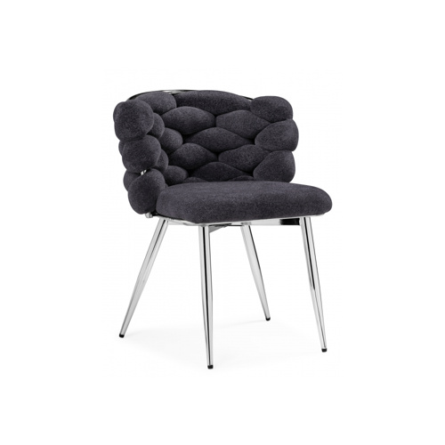 Стул на металлокаркасе Rendi gray-blue, chrome