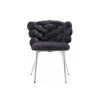 Стул на металлокаркасе Rendi gray-blue, chrome