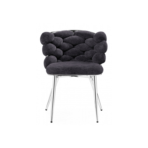 Стул на металлокаркасе Rendi gray-blue, chrome