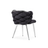 Стул на металлокаркасе Rendi gray-blue, chrome