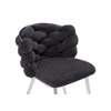 Стул на металлокаркасе Rendi gray-blue, chrome