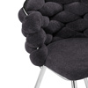 Стул на металлокаркасе Rendi gray-blue, chrome