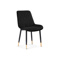 Стул на металлокаркасе Seda 1 black, gold, black