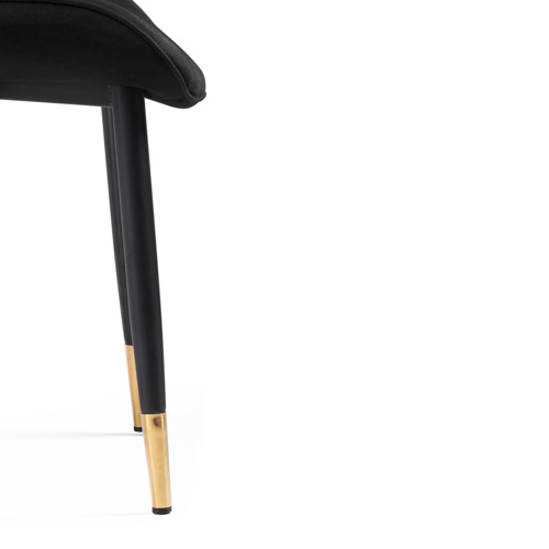 Стул на металлокаркасе Seda 1 black, gold, black