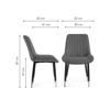 Стул на металлокаркасе Seda 1 black, gold, black
