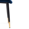 Стул на металлокаркасе Seda 1 dark blue, gold, black