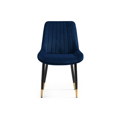 Стул на металлокаркасе Seda 1 dark blue, gold, black
